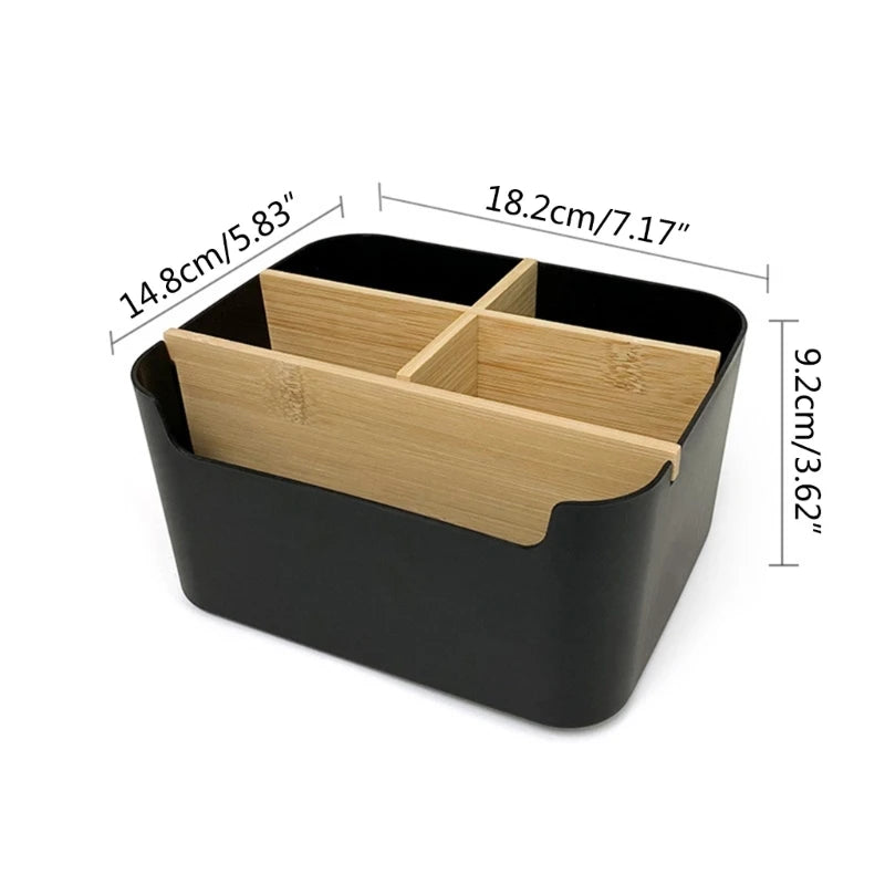 Holz Schreibtisch Organizer mit 5 Fächern multifunktional Büro Stifthalter