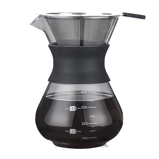 Aromatischer Pour Over Kaffeebrüher mit Edelstahlfilter Isolierung