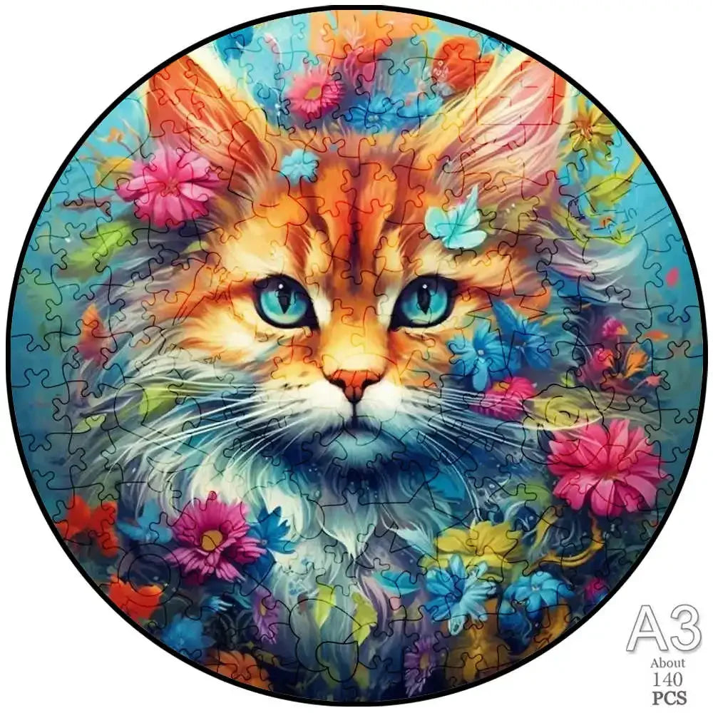 Fuchs Tier Holz 3D Puzzle Pädagogisches Denkspiel für Familien