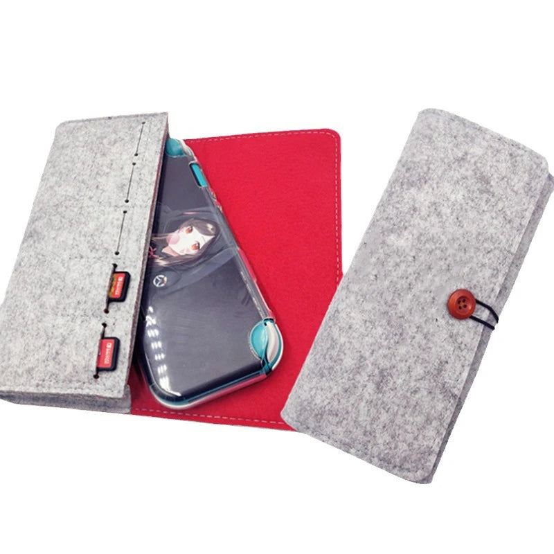 Schutzhülle aus Filz für mobile Geräte mit Fächerfach