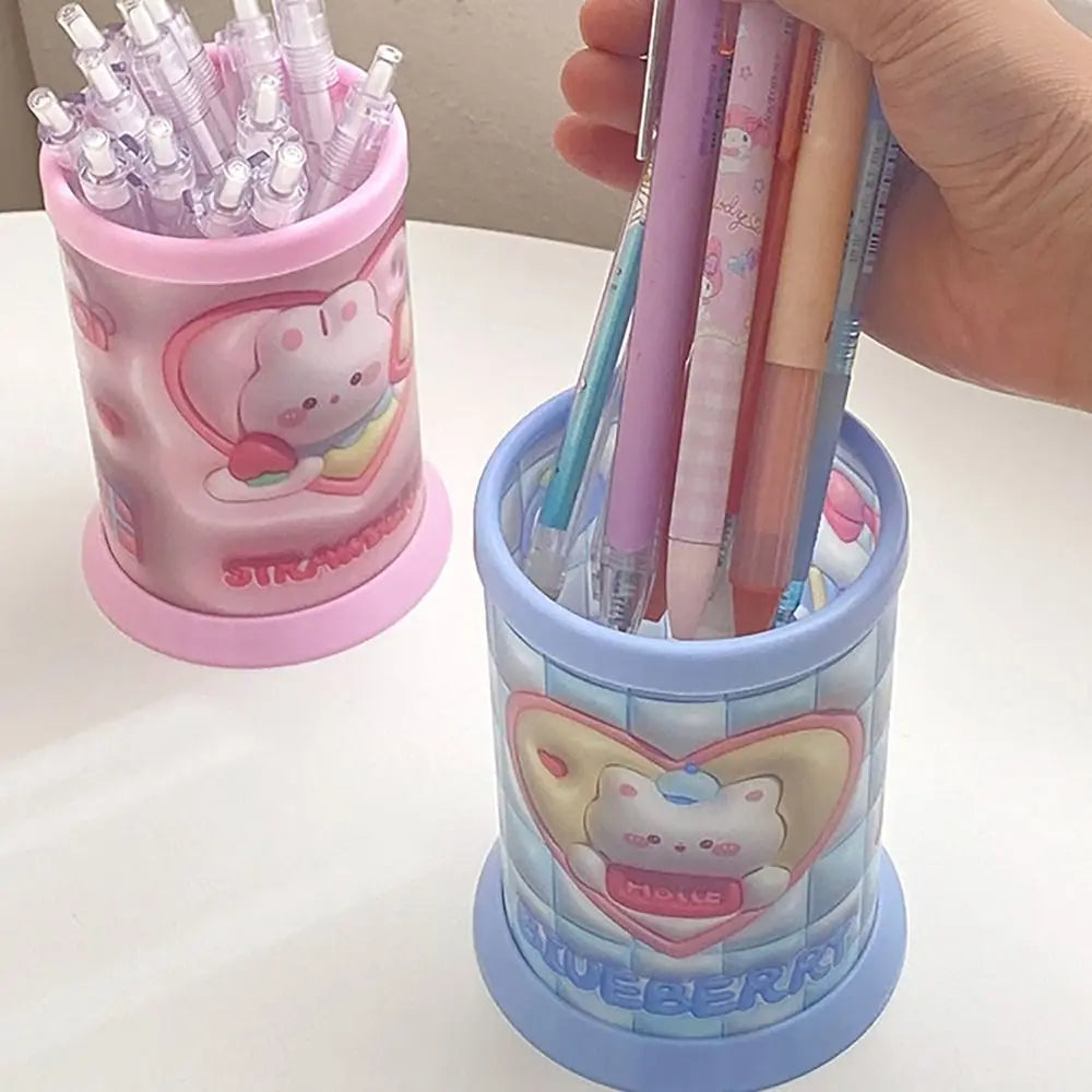 Niedlicher runder Cartoon Stifthalter große Kapazität für Studenten