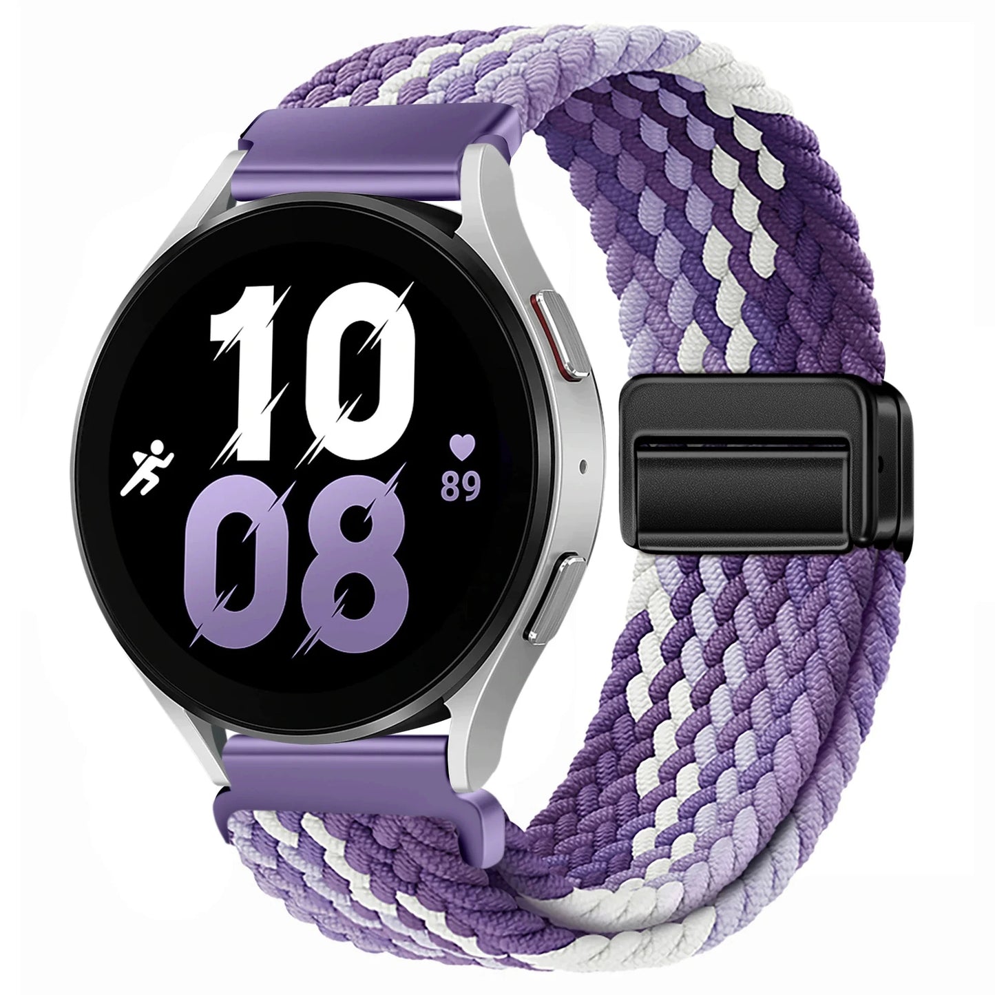 Magnetisches Nylonarmband 20/22mm für Smartwatches mit Schlaufenverschluss