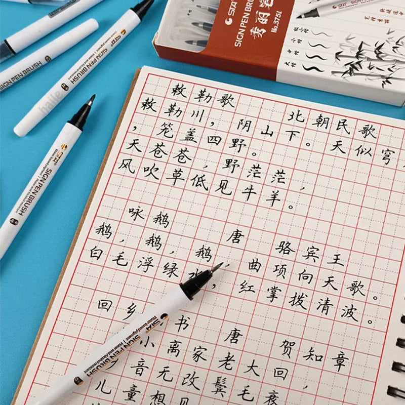 4er Set wasserfeste Kalligraphie Pinselstifte für Kunst - Schrift