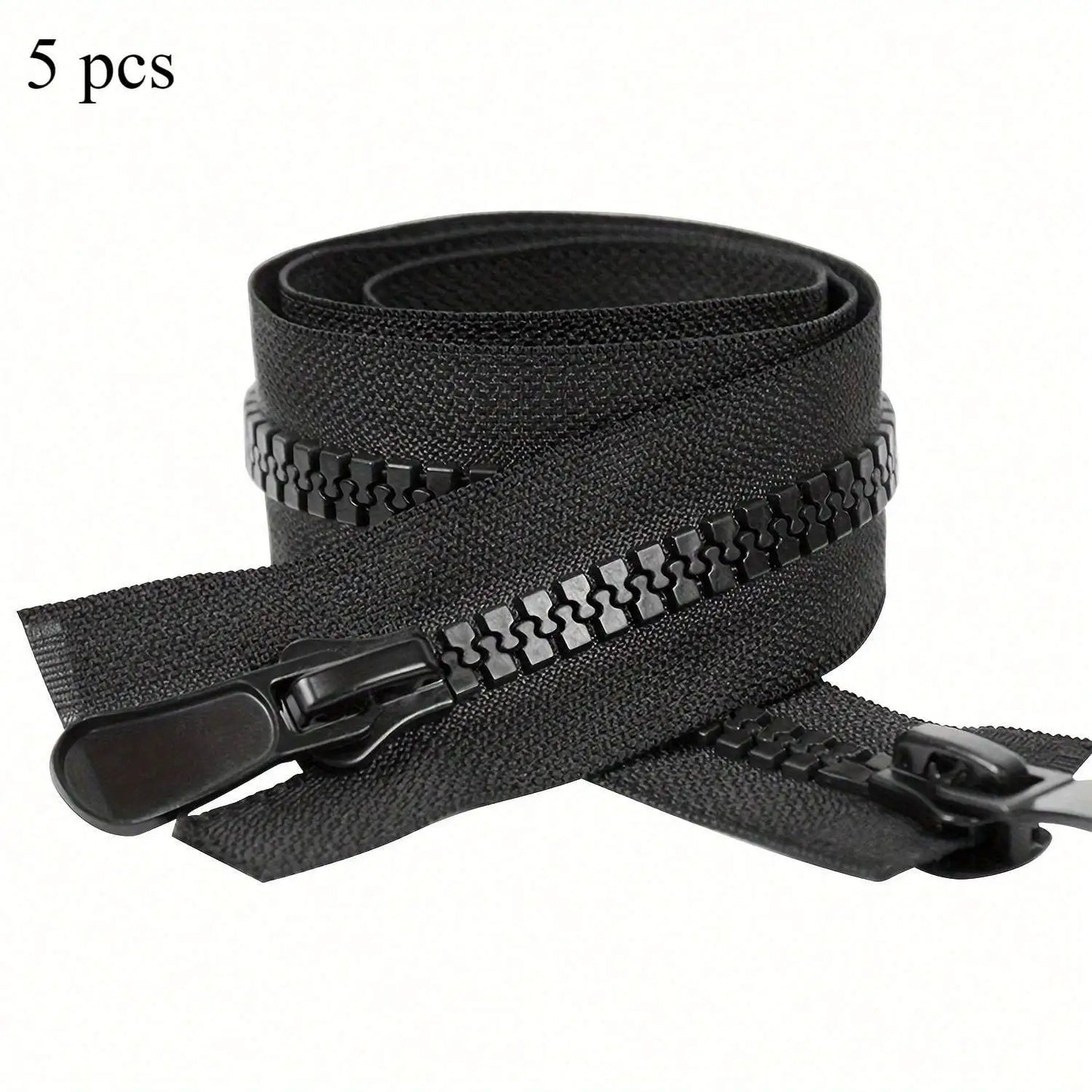 5 Stück Harz-Doppelreißverschlüsse offen 10# für Kleidung & Rucksäcke-Yabubest - Home & More