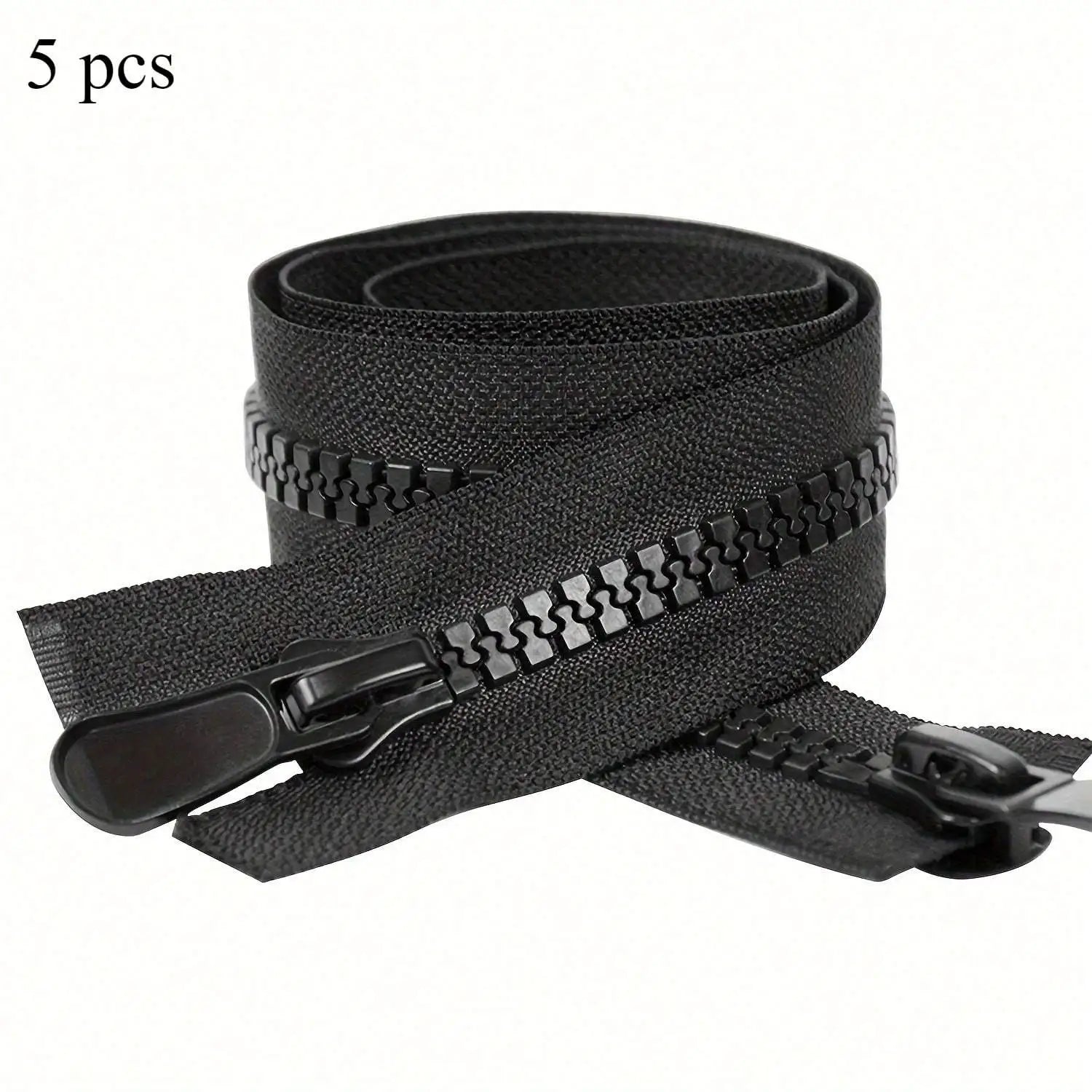 5 Stück Harz-Doppelreißverschlüsse offen 10# für Kleidung & Rucksäcke-Yabubest - Home & More