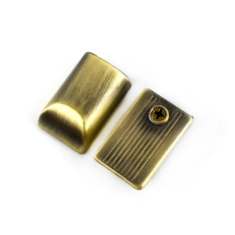 Metall Reißverschlussenden Clip Schnallen Set mit Schrauben für Taschen Gurte DIY 10/20 Stück