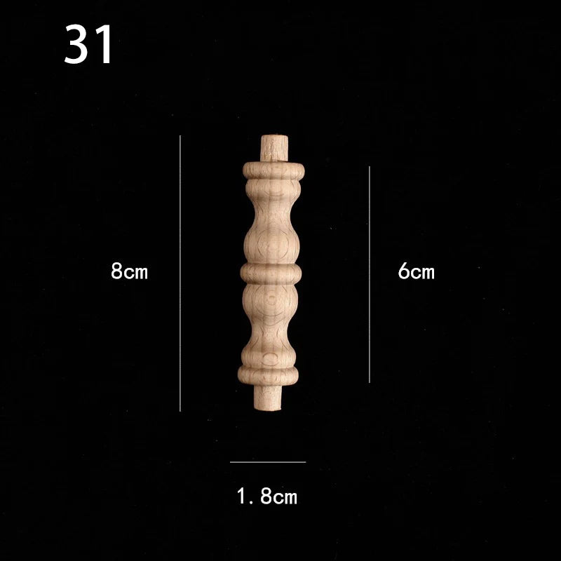 Holzapplikation Spindel Säule Dekoration für Möbel und Heim