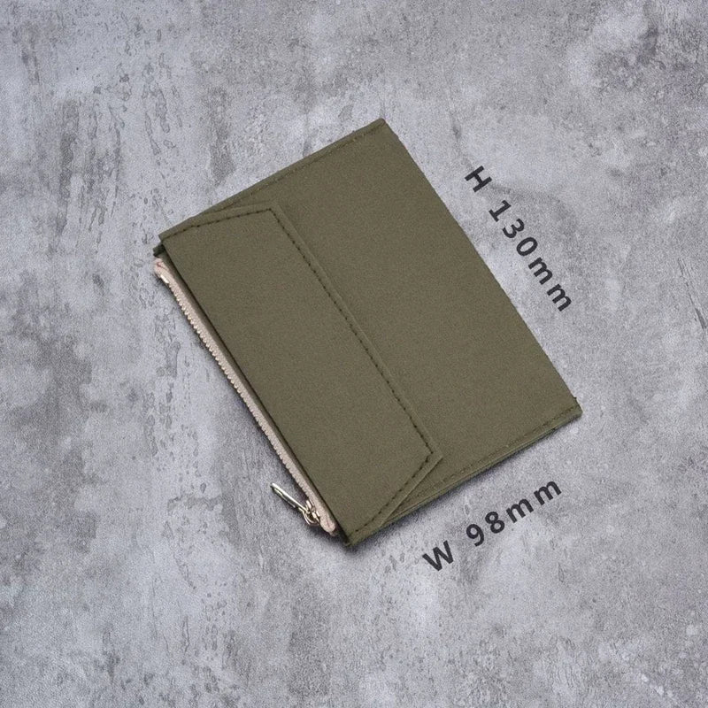 Reißverschlusstasche Kartenhalter für Midori Passport Notizbuch Vintage