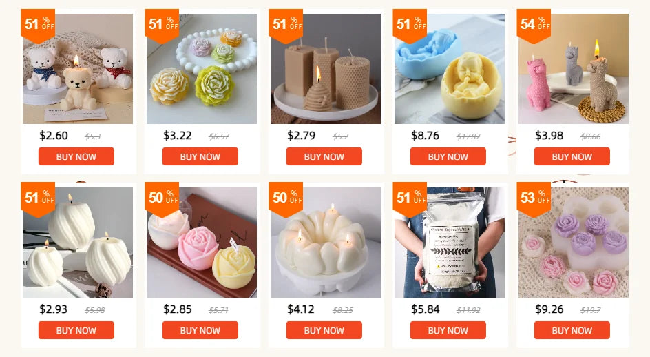 Nordic Stil Zylindrische Acryl Kerzenform DIY Geometrisches Design