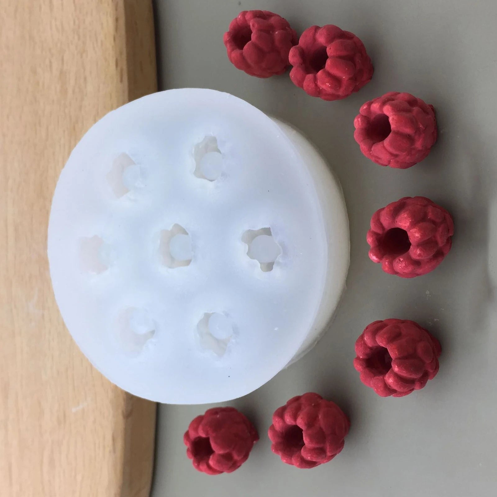 Silikonform Himbeere für DIY Harz Schokolade Kuchen Dekoration Fondant