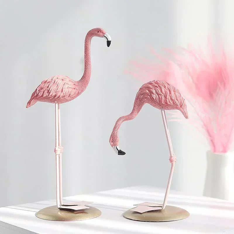 Dekorative Flamingo Resin Figur Miniaturen für Wohnzimmer Schreibtisch