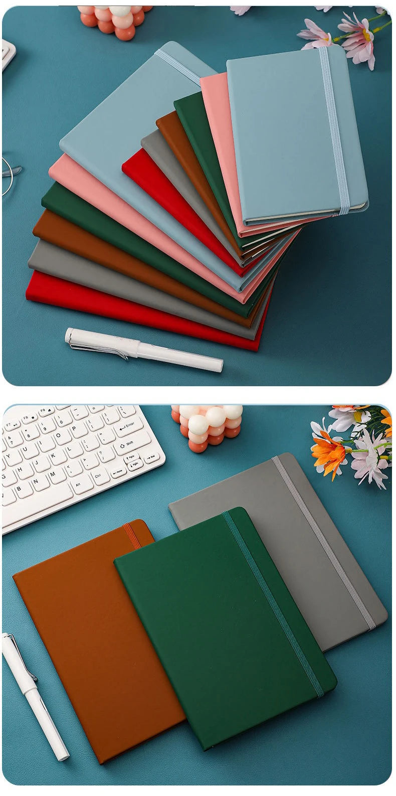 Notizbuch A5/A6 PU-Leder mit individuellem Logo – Tagebuch & Journal-Yabubest - Home & More