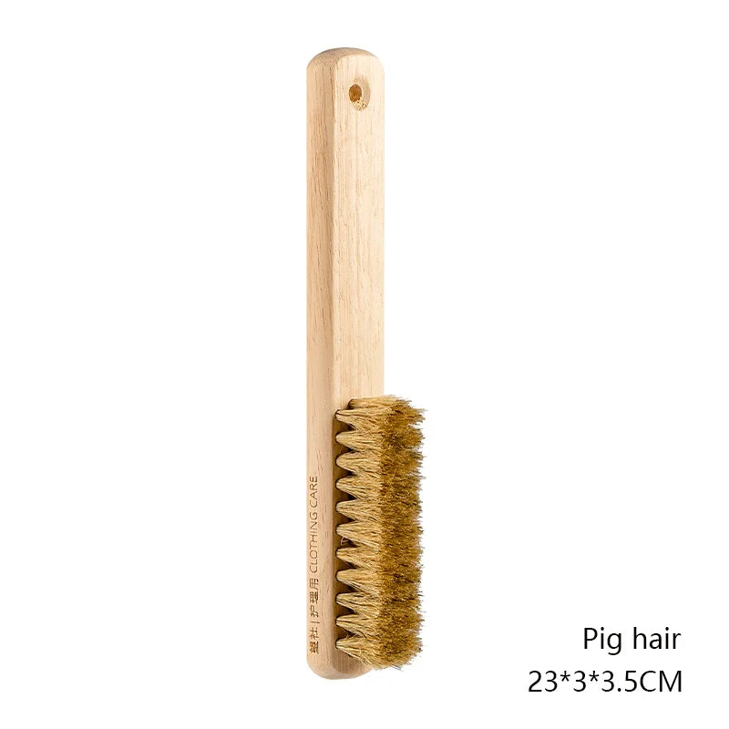 Multifunktions Wäschebürste mit Holzgriff und Schweinehaar für Haushalt