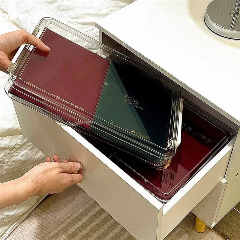 Transparenter Desktop Organizer für A4 Dokumente und Papiere