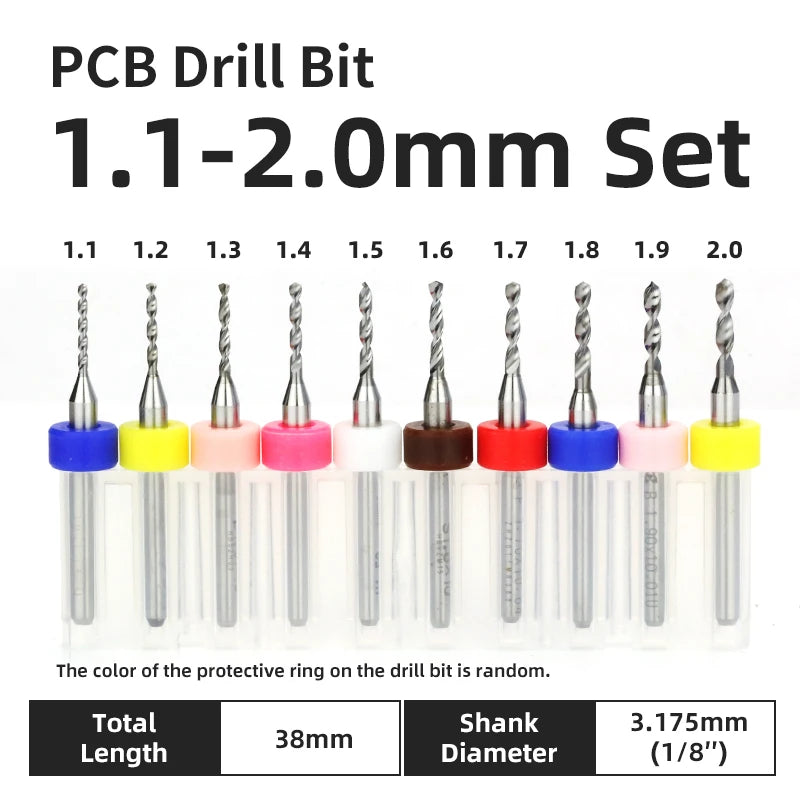 Mikro Hartmetall PCB Bohrer Set 0 1 bis 1 0 mm für Metall Holz