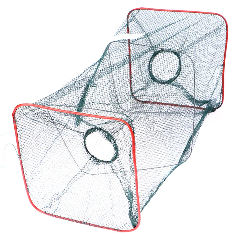 Tragbarer klappbarer Fischernetz-Tauch netz käfig für Fisch Nylon Stahldraht Garnelen schiff Falle für Fischernetz Hände Fallen käfig-Yabubest - Home & More