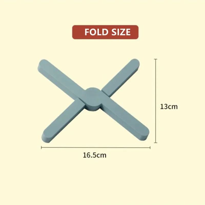 Faltbares, hitzebeständiges Silikon-Tischset, rutschfest für Esst