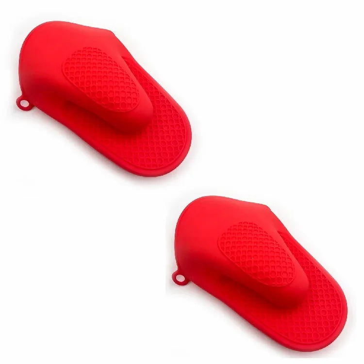 Silikon Wärmedämmhandschuhe mit verdicktem Material für Küche und Backen