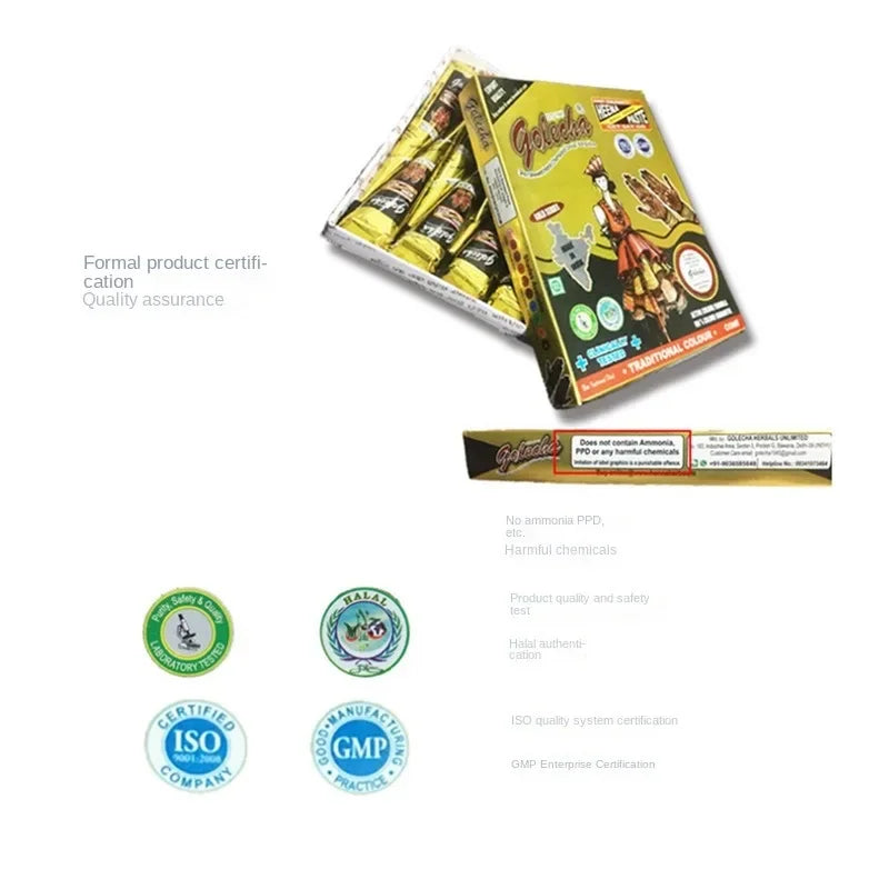 25g Mehrfarbiger Henna Kegel Tattoo Paste für temporäre Körperkunst