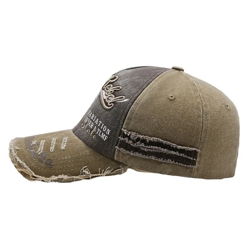 Retro Baumwoll Baseball Kappe für Herren Verstellbar Vier Jahreszeiten