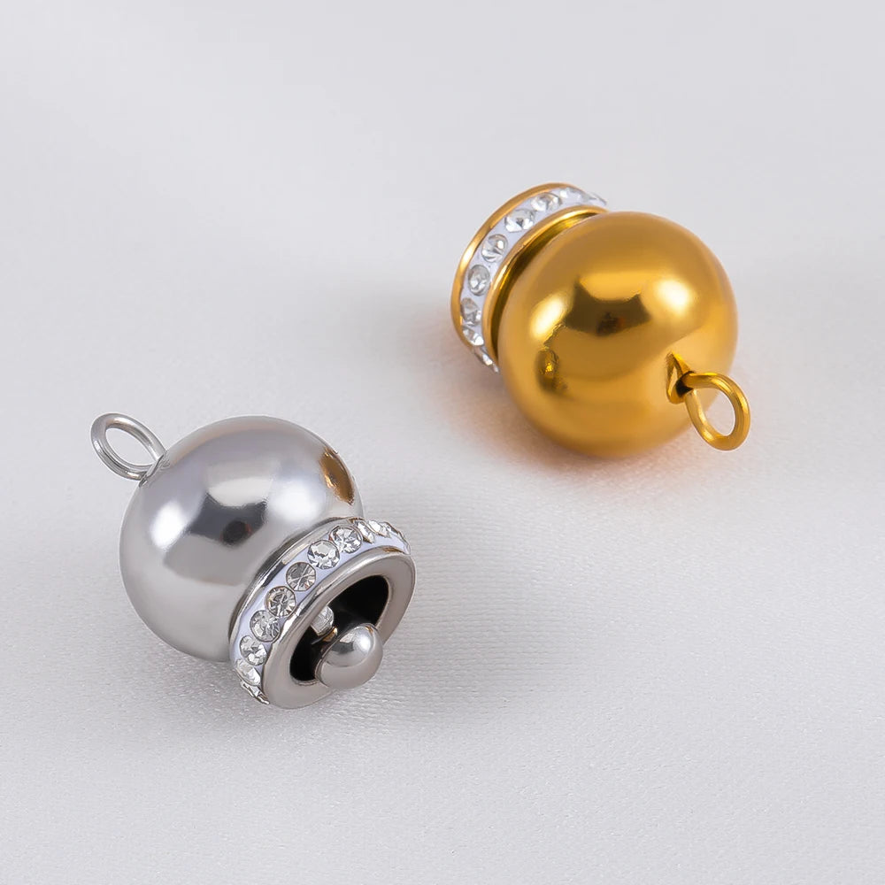 5 Stück Edelstahl Anhänger Gänseblümchen Herz Stern Glocke für Schmuck DIY-Yabubest - Home & More