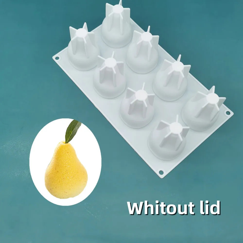 Silikon Kuchenform 3D Zitrone 6 Hohlräume für Dessert Dekorieren