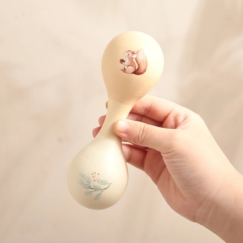 Montessori Holz Musikinstrumente für Babys Lernspielzeug Xylophon Rassel Trommel