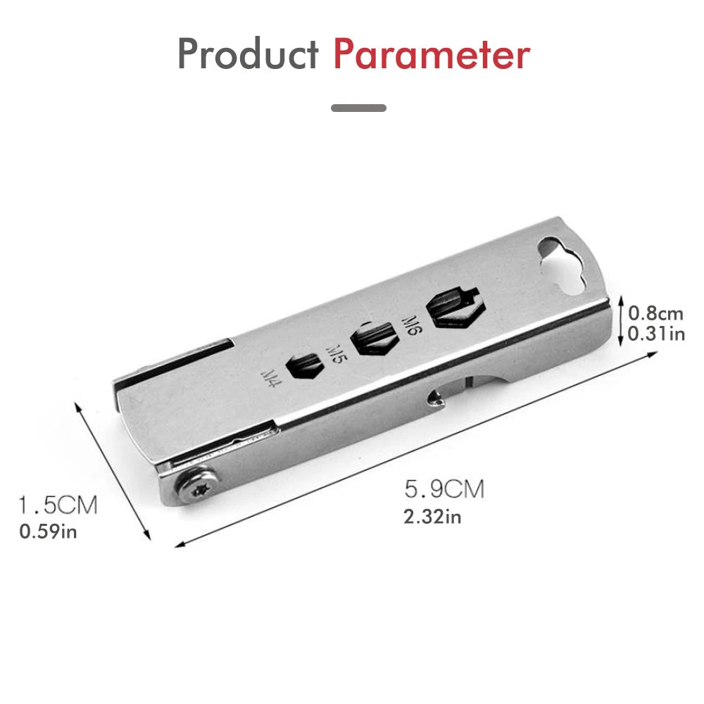 Tragbares Mini Edelstahl Schraubendreher Multitool Schlüssel Flasche Opener-Yabubest - Home & More