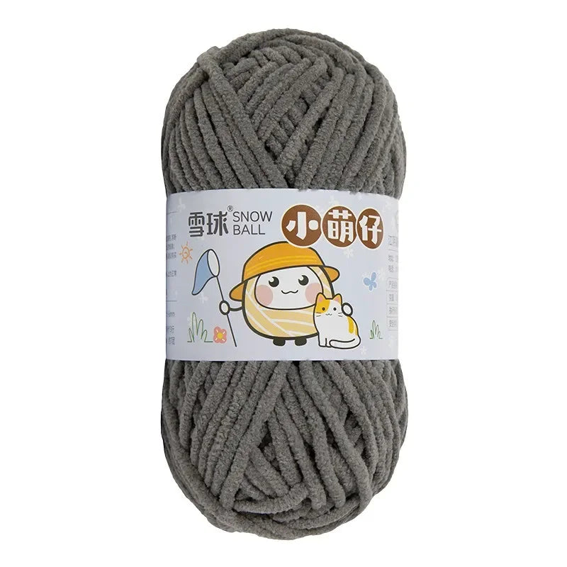 Weiches dickes Chenille Strickgarn 50g für DIY Schal Mütze Pullover