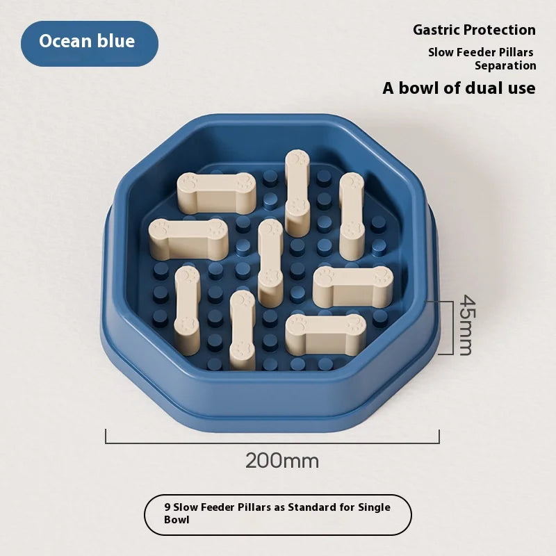 Hundenapf mit verstellbarem Schwierigkeitsgrad und rutschfestem Design