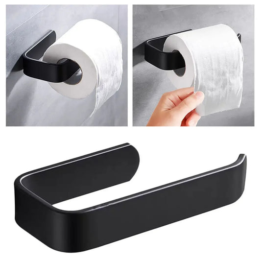 Bohrfrei Toilettenpapierhalter Kunststoff selbstklebend für Bad, WC, Küche
