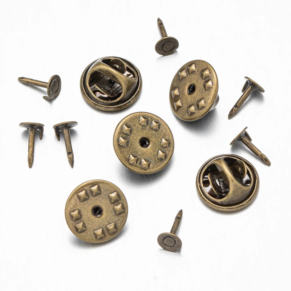 Metall Locking Pin Brosche Abzeichen Halter Verschluss für DIY Schmuck und Handwerk-Yabubest - Home & More