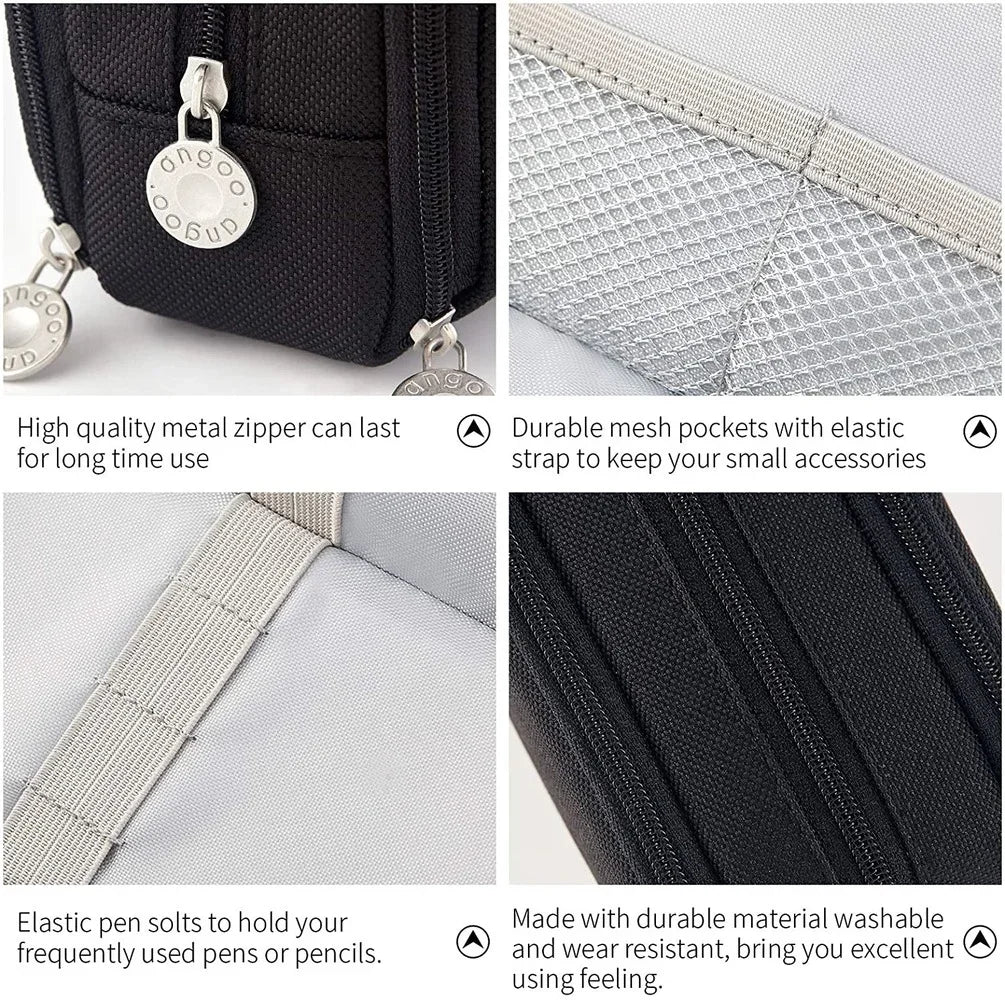 Kawaii Federmäppchen mit großem Stauraum und 3-Fach-Aufteilung