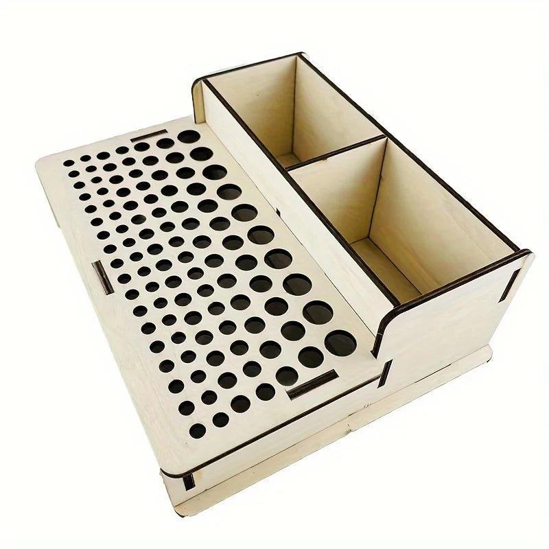 Praktischer Holz Aufbewahrungsbehälter für Werkzeug und Bastelbedarf