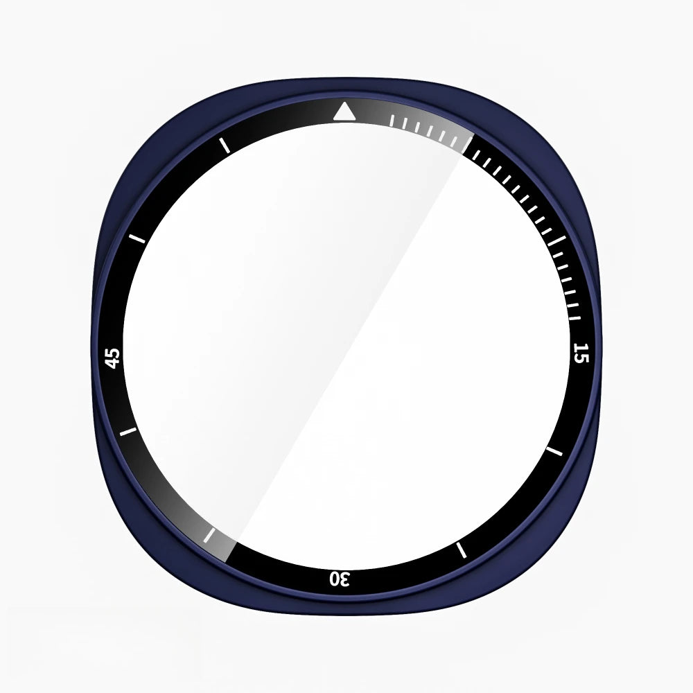 Schutzcover aus gehärtetem Glas mit PC-Rahmen für Smartwatches 40/44mm