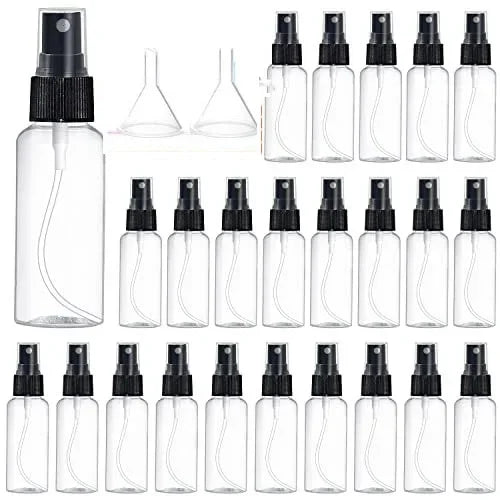 10er Set Nachfüllbare transparente Kunststoff Spray Flaschen 10-100ml