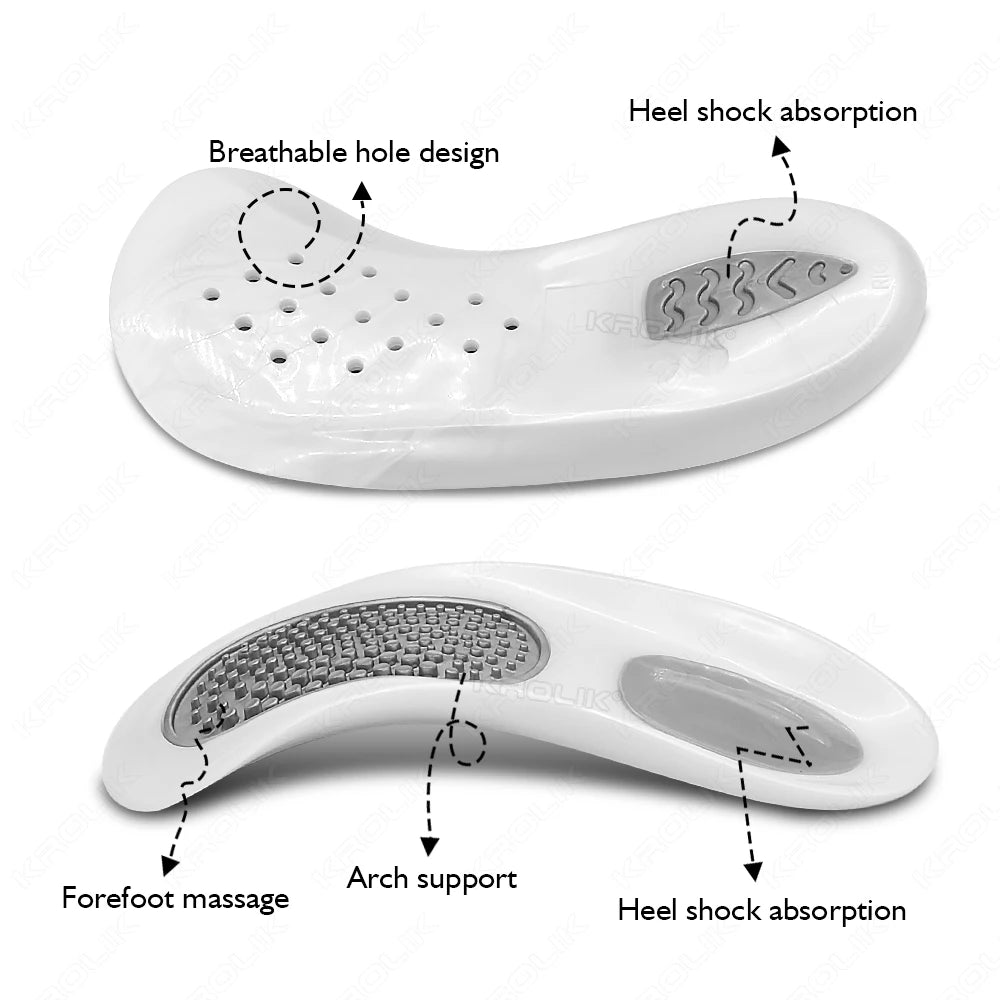 Orthopädische halbe Einlegesohlen mit Fußmassage und Arch Support