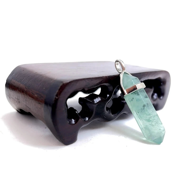 Naturstein Sechseck Stabanhänger – DIY Schmuck, Amethyst, Tigerauge Mix