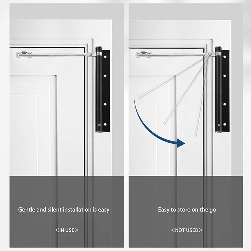 Leichter automatischer Türschließer aus Edelstahl mit Schraubenzubehör