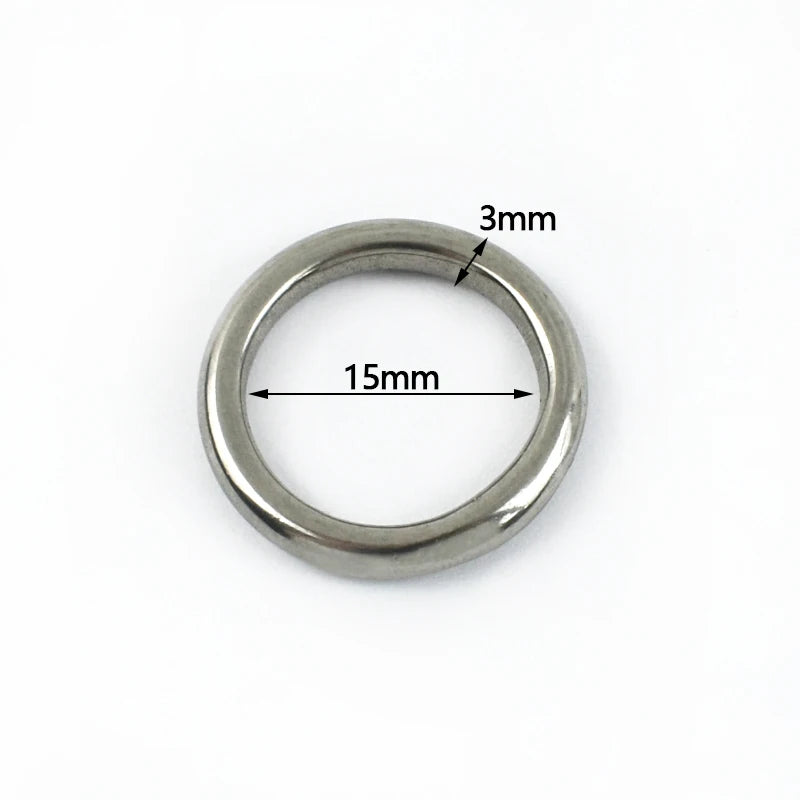 Edelstahl O Ring Schnallen 15-100mm 2 5 Stück Karabiner Gurtband Haken