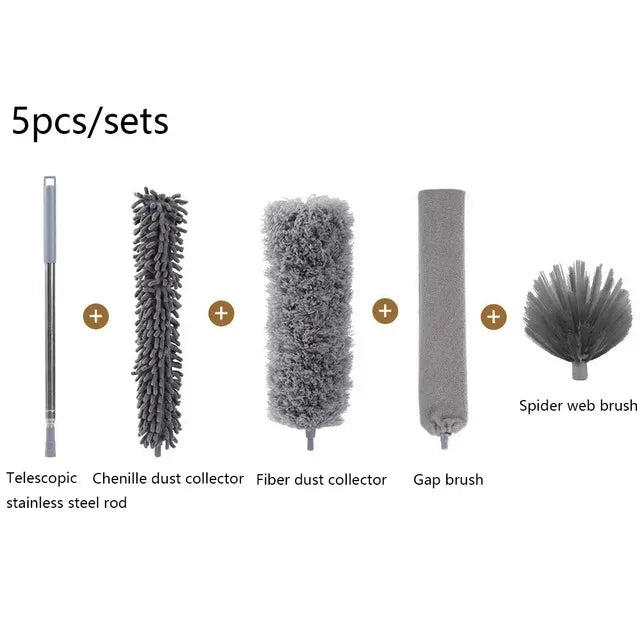 Mikrofaser Staubtuch mit ausziehbarem langen Stiel für Reinigung Zuhause