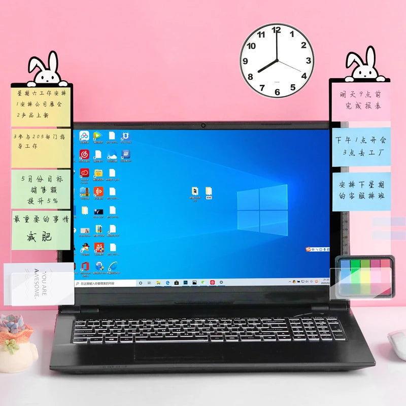 Acryl Memo Board für Monitore – transparente Notiz-Halter fürs Büro & Schreibtisch
