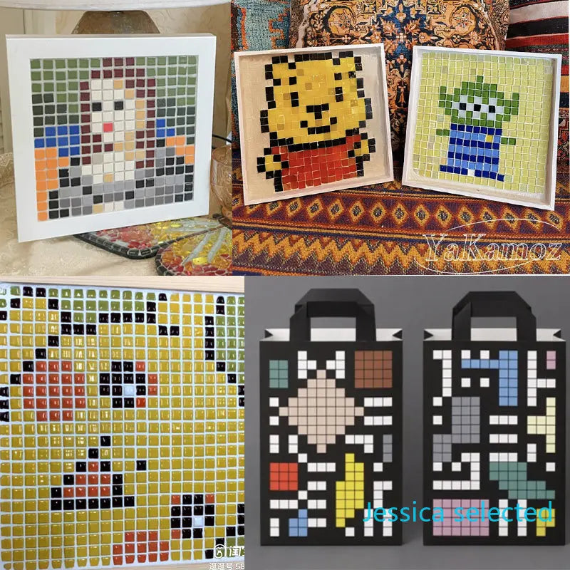 100g Keramik Mosaikfliesen Bastelset – Bunte DIY Wanddekoration