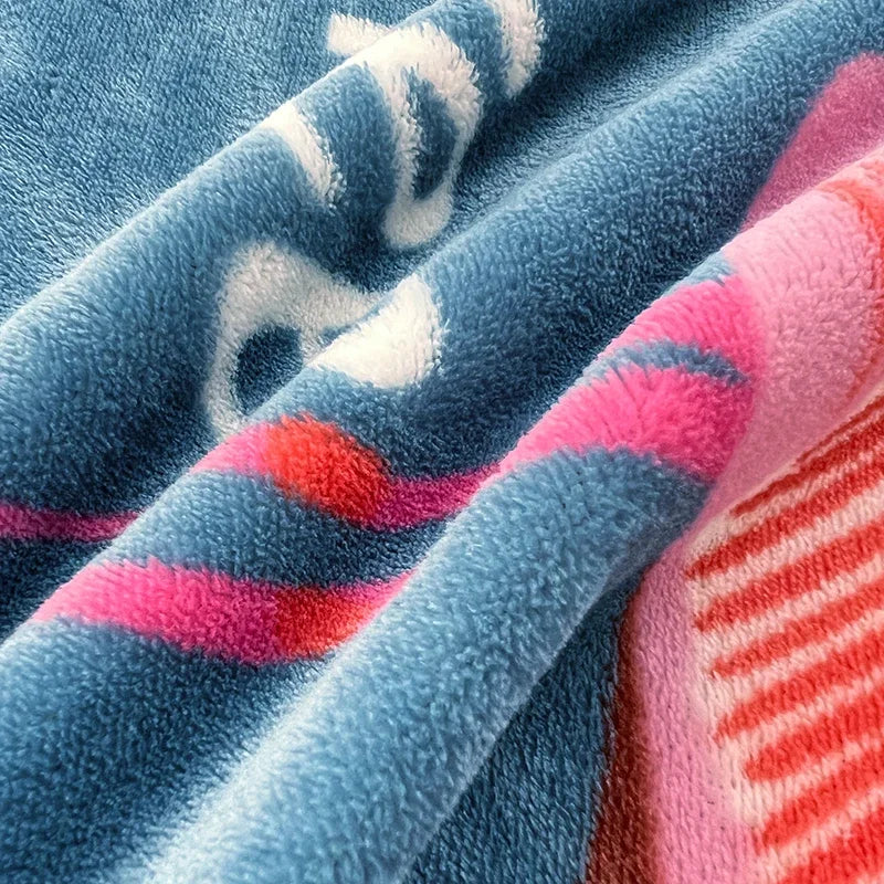 2er Set Milch Fleece Kissenbezüge Winter weich warm Korallenfleece