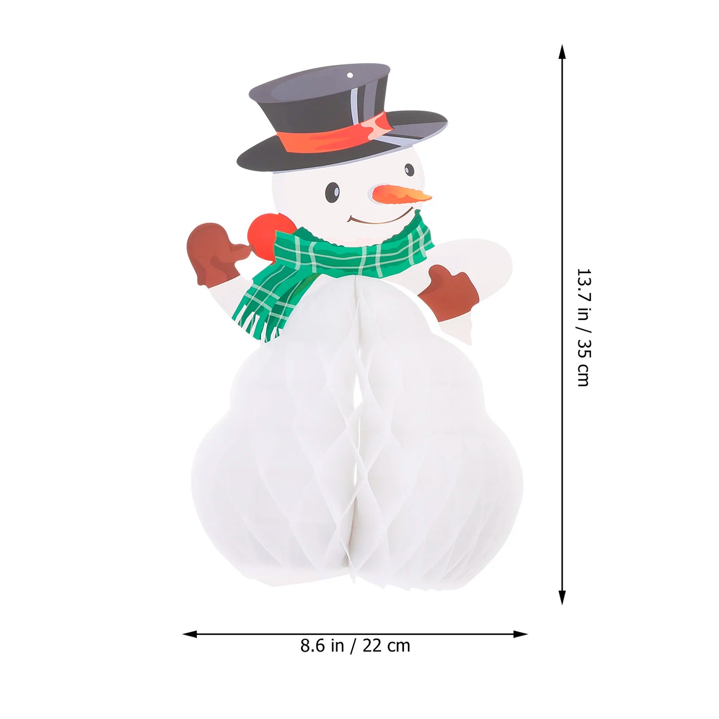 6-teiliges Weihnachtsbaum-Ornament Set mit hängenden Wabenbällen