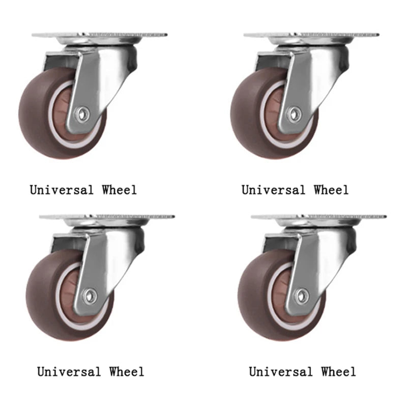 4x Universal Lenkrollen für Möbel, Stühle, Tische – Geräuschlos, Bremse