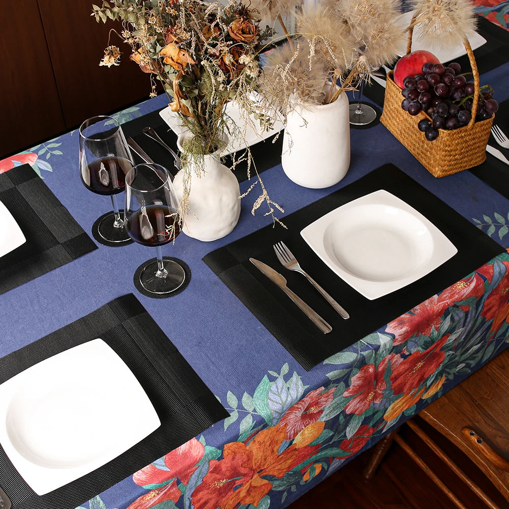 Modernes Tischset Set mit Untersetzern – Rutschfest & Leicht zu Reinigen