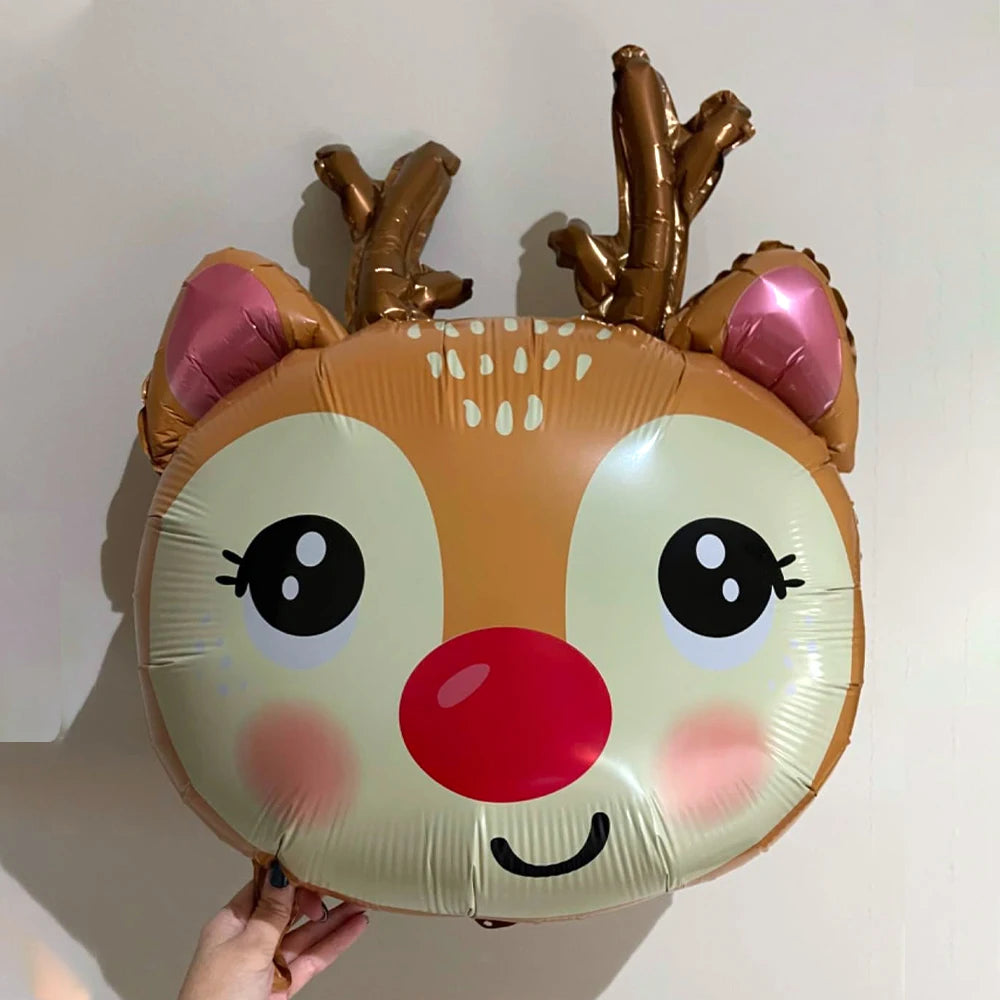 Festliche Weihnachts Folienballons Santa Rentier Schneemann für Partys