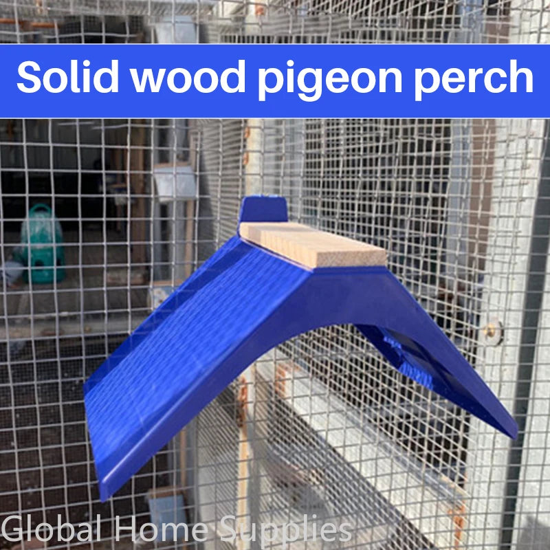 5-teiliges Tauben- und Vogelschutz-Set mit Holzauflage und Kunststoffständer