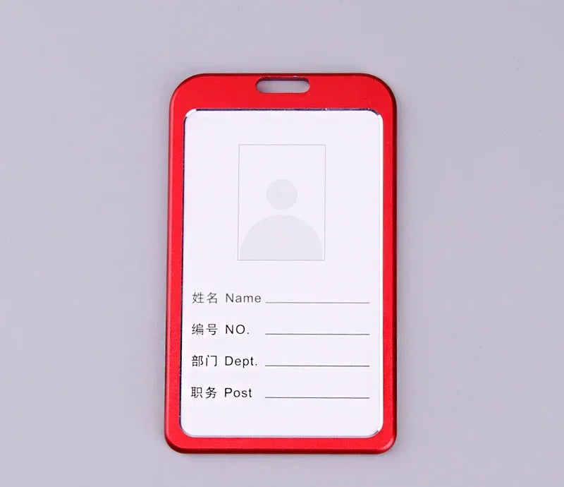 Einziehbare Ausweisrolle Metall mit Kartenhalter Schlüsselanhänger Büro